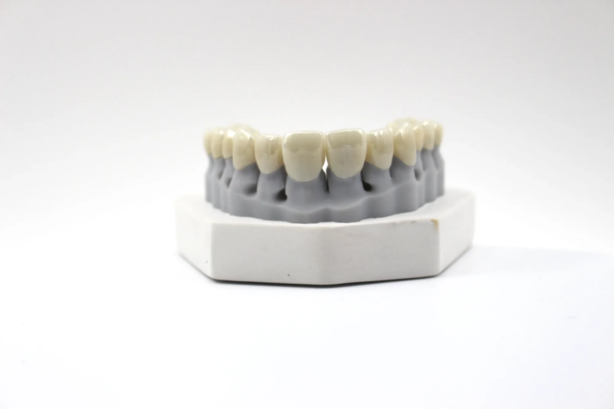 ceramic teeth on a mold Best - Front Side