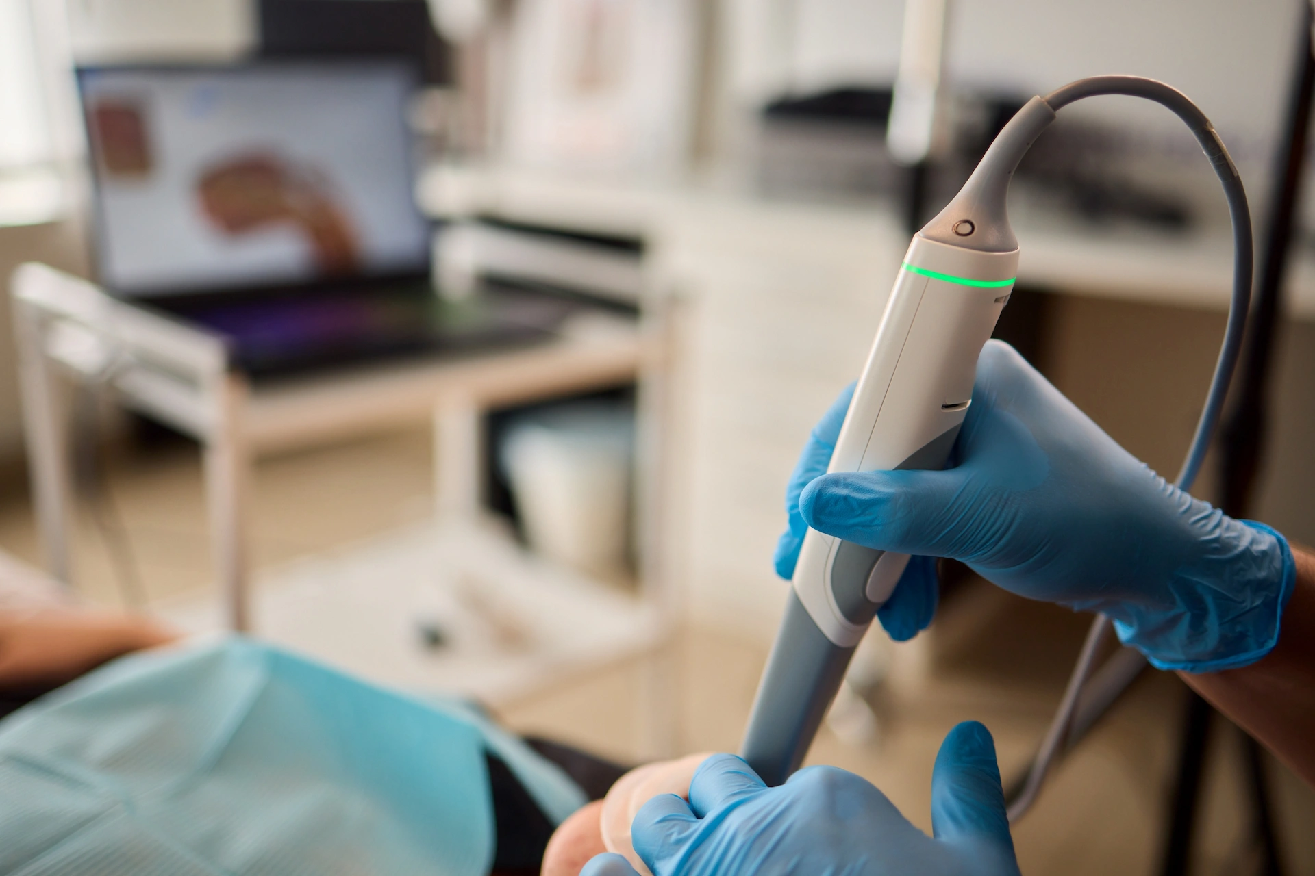 dental scanning with a dental scanner